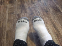 I dont like matching socks so I always buy the same Dickies socks but Im  sure I got a Pickles in the last batch