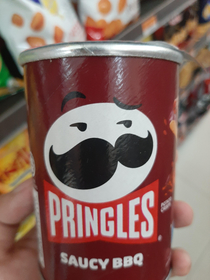 I dont like the way Mr Pringles is looking at me