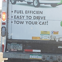 I dont think it would be easy to tow a cat