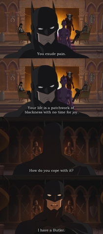I dont think Ive ever laughed at anything Batman said