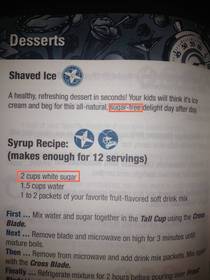 I dont think we have the same definition of sugar-free