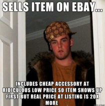 I dont want that cheap accessory you included as an option on your ebay listing so it will show up higher on sort by price searches