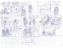 I drew this comic my Senior year in high school Not sure what I was thinking