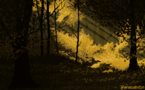 I drew this pixel art scene and called it enchanted 