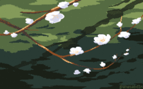 I drew this pixel art scene and called it Momentarily 