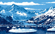 I drew this pixel art scene using  colors and called it Nord 