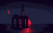 I drew this pixel art scene using  colors and called it reallocation 