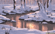 I drew this pixel art scene using  colors and called it Yesterday 