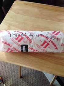 I entered Tyrion Lannister as the name on my Jimmy Johns order This is what I got