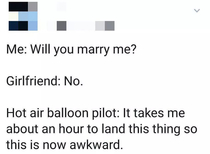 I feel for the pilot