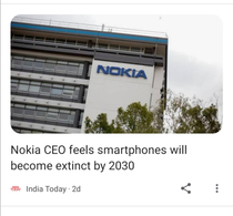 I feel the same about Nokia but sooner than 