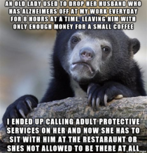 I felt like he was in danger walking around the busy parking lot and not enough money to eat