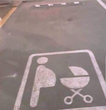 I finally have my own parking spot Fat guy who owns a BBQ smoker