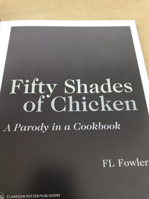 I found a funny title of a cookbook in the library