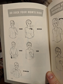 I found a sign language book today