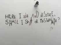 I found this in my school toilet What a poetic genius