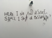 I found this in my school toilet What a poetic genius