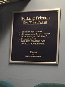 I found this on the London express train to Gatwick a couple years ago