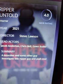 I found this wonderful movie description whilst browsing my streaming app