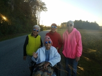 I got a pair of circle rim shades but my girlfriend didnt like them So I gave them to my grandmother and then all her friends bought matching pairs Now they look like theyre about to drop the hottest album of 