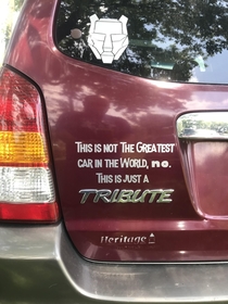 I got a sensible chuckle out this car I bought