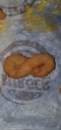 I got infinite onion rings by mistake