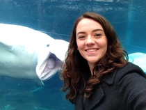 I got photobombed at the aquarium today