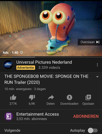 I got the spongebob trailer as a commercial on the spongebob trailer