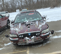 I guess going full Road Warrior is the next logical step after surviving these last couple of years The guy that owns this car is done putting up with the worlds crap
