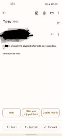I guess my grandma learned how to send email no context given