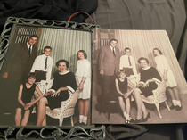 I had a friend colorize a picture of my mom and her family Then I replaced the original over two months ago My mom has yet to notice
