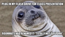 I had lent my roommate my flash drive