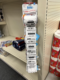 I had to point out the humor displayed by CVS by selling this dog toy in their own store poking fun at themselves and their legendary long receipts