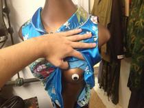 I had to see why the mannequins nipples were so big Not disappointed