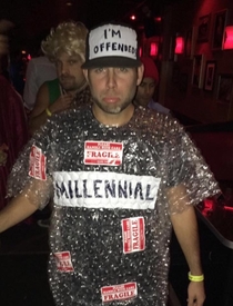 I hate my generation some days But this is a great Halloween costume