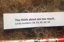 I have a hard time with this fortune