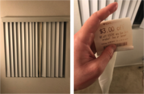 I have been using a CVS receipt as a replacement blind for over  months