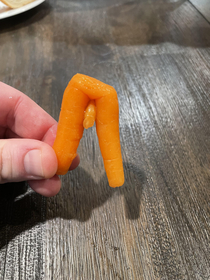 I just got a vasectomy and my wife found this in her bag of carrots and saved it for me