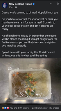 I just want to share how great the social media management is on our New Zealand police fb page