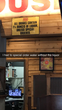I just wanted a water