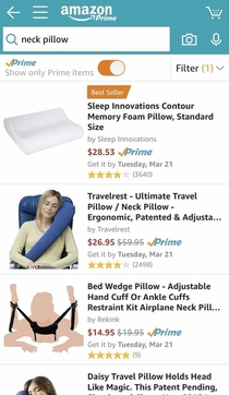 I just wanted to order a neck pillow