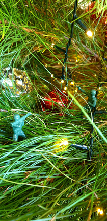 I keep finding army guys while removing decorations from the Christmas tree
