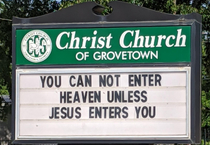 I knew I was missing a step to get into heaven