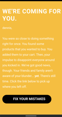 I left my dbrand cart open and unpaid 
