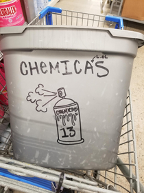 I looked at this bin in Walmart for the drawing found a laugh