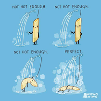 I love hot showers