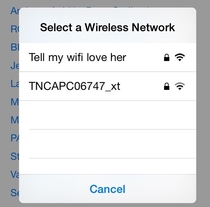 I love how creative some people are with their SSIDs