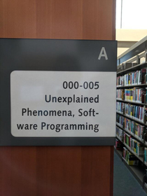 I love how the library organizes