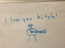 I love my his messages to me on our white board 