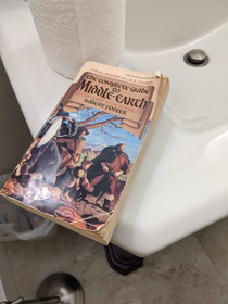 I love visiting my parents house to see what my dads keeping by the toilet these days